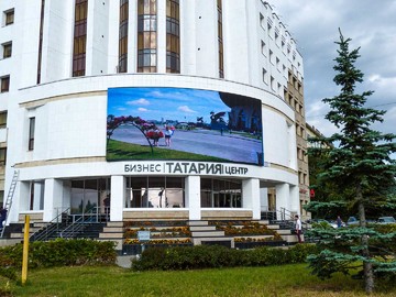Медиафасад, БЦ «Татария», шаг 16 мм, г. Казань