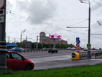 Видеоэкран для улицы, Волоколамское шоссе 15/22, шаг 16 мм, г. Москва