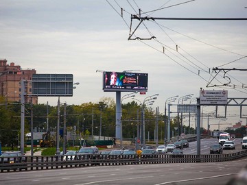 Видеоэкран для улицы, Волоколамское шоссе 15/22, шаг 16 мм, г. Москва