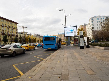 Видеоэкран для улицы, Зубовский бульвар 4, шаг 5 мм, г. Москва