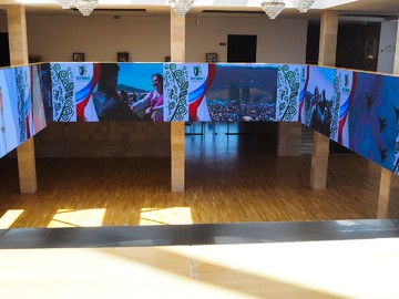 Видеоэкран для городского дворца культуры, шаг 4 мм, г. Железноводск