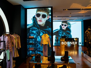Видеоэкран для магазина «Bogner», шаг 2,5 мм, г. Москва