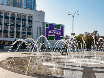 Видеоэкран для улицы, Администрация муниципального образования», шаг 10 мм, г. Краснодар