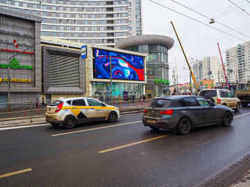 Медиафасад, ТЦ «Сокольники»‎, шаг 16х32 мм, г. Москва